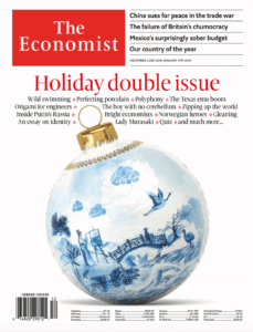 The Economist Magazine December 22nd Edition 2018 Cover