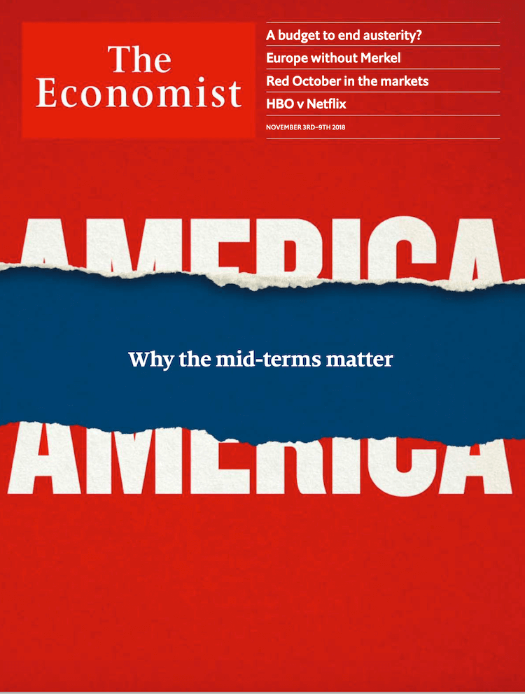 The Economist Magazine Novermber 3rd Edition 2018 Cover