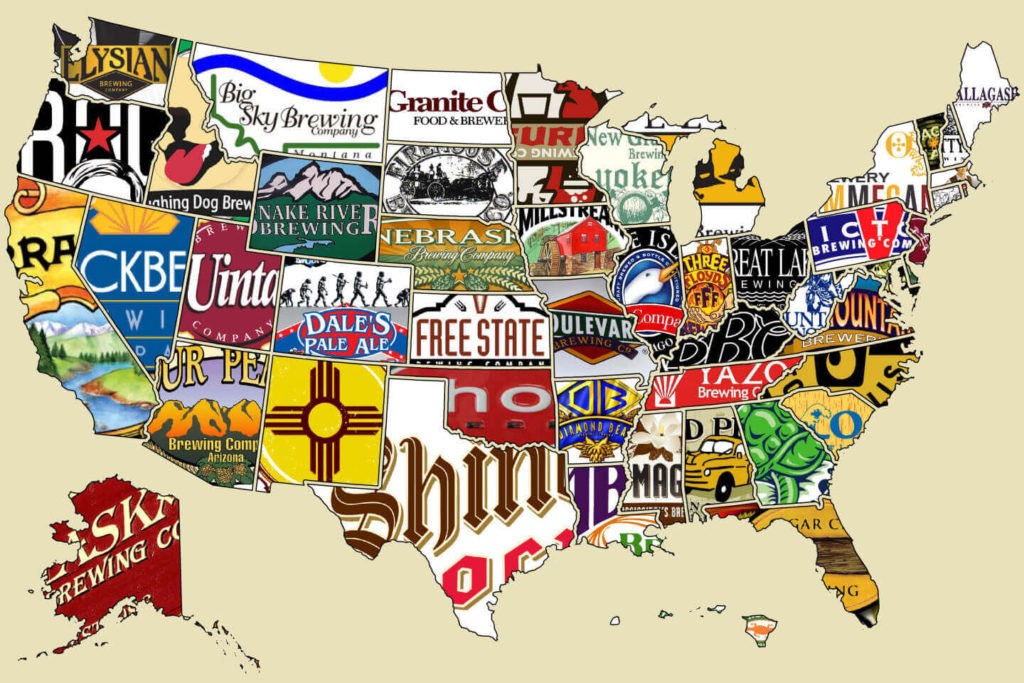 Map of beer