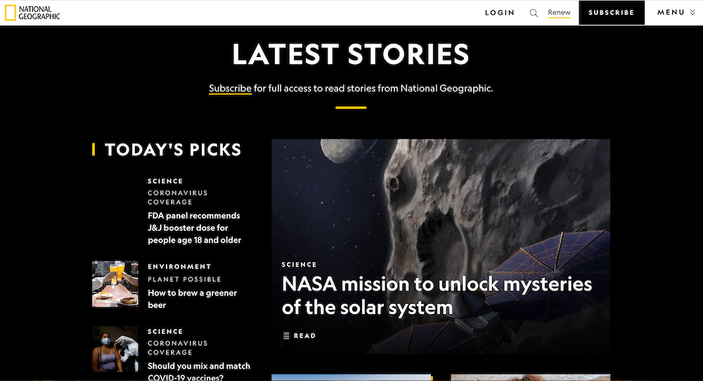 National Geographic Official Website