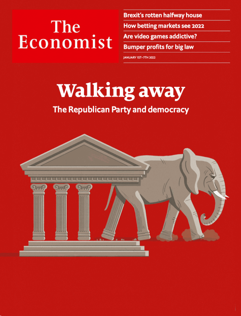 经济学人杂志英文版2022年1月1日刊封面